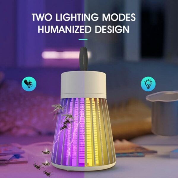 2023 Electric Shock Lamp USB Fly Zapper Insect Killer Repellent Bedroom Outdoor Anti Mosquito Trap
