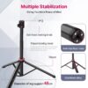 Ulanzi MT-79 2M Portable Universal Tripod Aluminum Alloy Lamp Holder Support LT028 Fill Light Lightweight Camera Action Camera