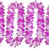 13fde464bf802042 Hawaiian Hula Leis Dance Garland Artificial Flowers Neck Loop for Luau Party Costumes (Pink)