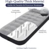 1408a18ded4db0d6 SAYGOGO Camping Air Mattress Travel Bed Sleeping Pad - Leak Proof Inflatable Mattress with Thickened Surface Built-in Pillow Air Bed for Home Camping SUV Truck RV Tent(Updated)