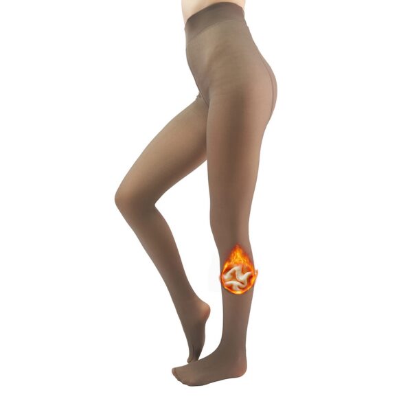 140c3a1047bf812d X-CHENG Fleece Lined Women - Fake Translucent Warm Pantyhose Leggings Sheer Thick Tights for Winter