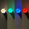 Minecraft Brownstone Torch Lamp Figure 4 Colors Bedroom Decorative LED Night Light USB Charging with Buckle Kids Toy Gift