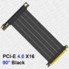 MZX PCIE 4.0 3.0 16X Riser Cable 90/180 Degree Mount Video Graphics Card Extension PCI Flexible GPU Cord ITX Computer Connector