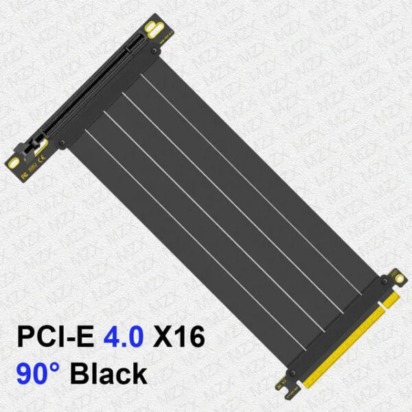 MZX PCIE 4.0 3.0 16X Riser Cable 90/180 Degree Mount Video Graphics Card Extension PCI Flexible GPU Cord ITX Computer Connector
