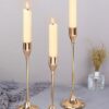 142b3e9da8ea4d46 3Pcs/Set European Style Metal Holders Fashion Wedding Table Candle Stand Exquisite Candlestick Christmas Tabl