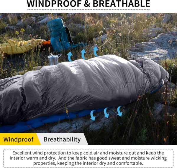 143c87e753a095db Naturehike Sleeping Bag for Adult, Teen, for 3-4 Seasons, Lightweight, Waterproof, Ultra-Warm Mummy Sleeping Bag for Indoor, Camping, Hiking, Backpacking, Mountaineering