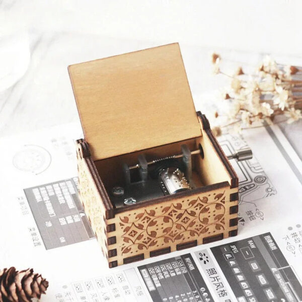 144c61b9ab3a0229 Stars Wars Anime Theme Wooden Hand-cranked Octave Creative Music Box Couple Wedding Friend Birthday Xmas Decora Gifts