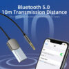 1451bc55cd4f7f44 Essager Dongle USB To 3.5mm Jack Audio Aux Bluetooth 5.0 Handsfree Kit For Car Receiver BT Transmit