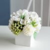 145cc02ba6e08412 Fake Peony Flowers in Ceramic Vase,Faux Hydrangea Flower Arrangements for Home Decor Artificial Flowers with Vase