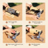 Camping Stove 2670W Portable Folding Cassette Gas Burner Outdoor Picnic Travel Cooking Grill Cooker Heating System