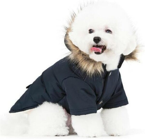 146e823087667b02 Cat Dog Doggie Down Jacket Hoodie Coat Pet Clothes Warm Clothing for Small Dogs Winter Black L