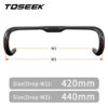 147c7a9b9919d3c1 TOSEEK ZXB-TWO Bike Carbon Road Handlebar 400/420/440mm UD Matt Internal Routing Road Bicycle Handle Bar Bicycle Parts