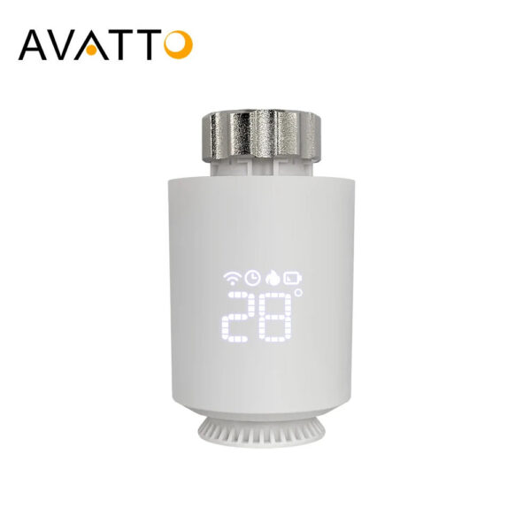 1489e896cbce218f AVATTO Tuya ZigBee3.0 Smart Thermostat Radiator Actuator TRV Thermostatic Valve Controller Works With Alexa Google Home Alice