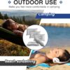 149014d7715c5a3c Maitys 5 Pieces Inflatable Travel Pillow Portable Compact Air Pillow Flocked Fabric Backpacking for Camping Hiking Home Office Sleeping Neck Head Lumbar Support(13.39 x 8.66 Inches,Gray)