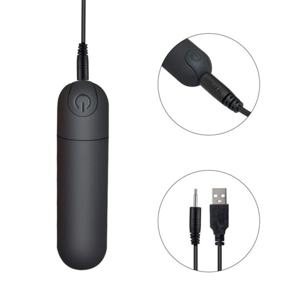149b648d640f5cda G Spot Bullet Vibrator Nipple Clitorals Stimulator USB Rechargeable Travel - 10 Modes Portable Waterproof Mini Vaginal Anal Massager Adult Sex Toys for Women(Black)