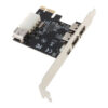 14a2932cc543ea6f PCIe 3 Ports 1394A Firewire Expansion Card, PCI for Express (1X) to External IEEE 1394 Adapter Controller (2 6 P + 1