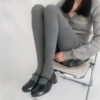 Women Socks Leggings Pantyhose Fleece Woman Spring And Autum Solid Color Thickened Complexioned Simple Commute Worn Outside Thin Fluffy