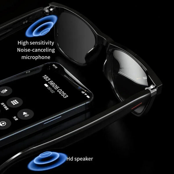 14a6ed403625ba4b Hiwego Camera Smart Music Sunglasses Earphones Wireless Bluetooth Headset HIFI Sound Headphone Driving Glasses Hands-free Call