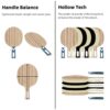 14b24f6acd2bf43c Loki RXTON R-Series 5/6/7 Star Table Tennis Racket Carbon Balance Offensive Ping Pong Racket Professional Hollow Handle