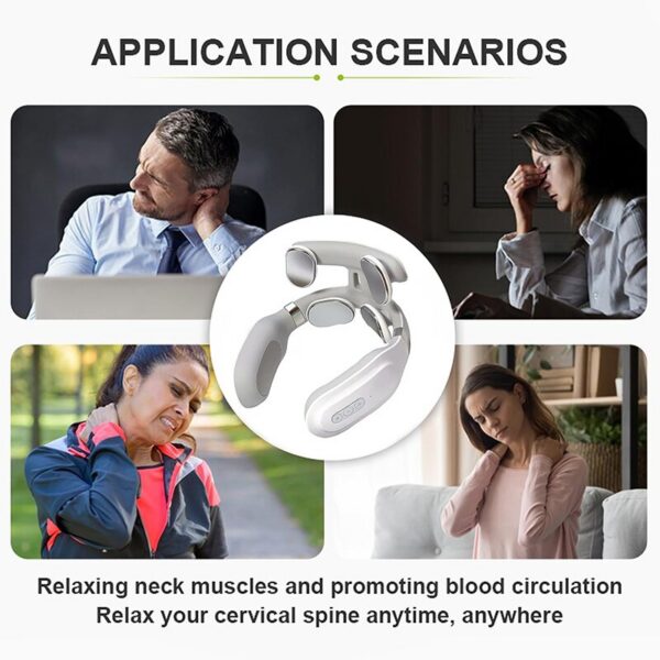 14c26811a711eb13 Massage 4 Head And Neck Protection Heating hines Breathing Light Vibration Hot Compress Cervical Spine hine