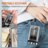 14c5d017b27cf303 Mini Portable Key LED Flashlight TYPE C Rechargeable Camping Hiking Lantern High Power Luminous Flash Light Pocket Torch