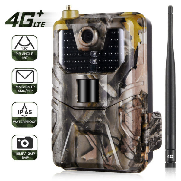 Suntekcam HC900LTE 4G Hunting Trail Camera 20MP 940nm Photo Traps 0.3s MMS/SMS/P/FTP Wild 44LED IP65