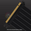 PCIE 4.0 X16 Riser Cable Video Card Extension Shielded Flexible 90° Mounting GPU Express Lossless Black/White