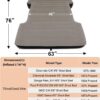 MIROZO Truck Air Mattress Bed for 6-6.5FT Full Size Short Car Beds, Inflatable Air Mattress with Air Pump for Outdoor Camping,Tent,Truck(Grey)