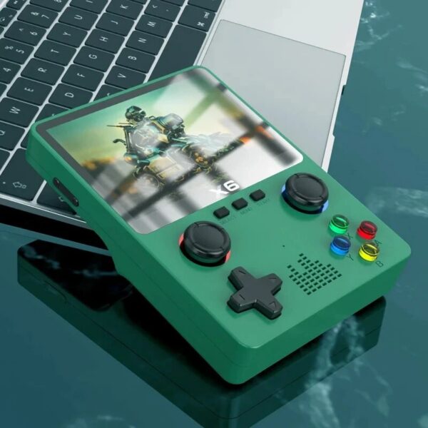 New Consoles X6 3.5Inch IPS Screen Handheld Player Dual Joystick 11Simulators GBA Video Game Console for Kids Gi