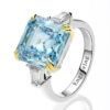OEVAS 100% Sterling Sier Created Moissanite Citrine Diamonds Gemstone Wedding Engagement Ring Fine Jewelry Gift Wholesale