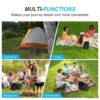 Toilet Portable Adults, Folding Waterproof Porta Potty for Camping, Car, Bucket, Travel, Outdoor, Hiking, Trips, Boat, Beach, Tent