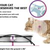 1513a4fb0f4a95a3 Y YHY Raised Cat Food Bowls,Pet Bowls with Stand,Ceramic Cat Dog Bowls Elevated,Cute Cat Dishes,12 Ounces,Dishwasher Safe