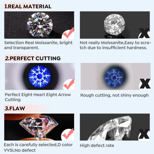 Stylever Snowflake Moissanite Diamond Pendant for Women Gift Sterling Sier Necklace Sparkling Wedding Fine Jewelry