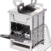 15389624953b91c3 REDCAMP Large Camping Wood Burning Stove, Stainless Steel Compact Portable Foldable Folding Mult Fuel Camp Stove, Perfect for Backpacking Hiking Travelling Outdoor Cooking Picnic BBQ, Large