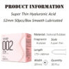 15594e822675412e 50pcs/Box Ultra Thin Lubricated Condoms Natural Rubber Latex Penis Sleeve Sex Shop