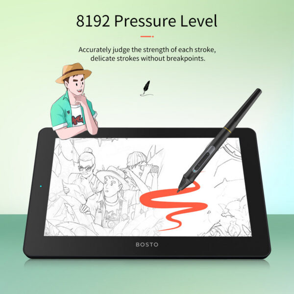 156a0130ce06cd63 Go 11.6 Inch Graphics BT-12HD/BT-12HDT Digital Drawing Tablet HD HIPS LCD 1366*768 Display 8192 Pressure Level