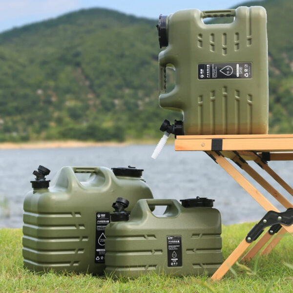 157a942121a33eae 11L Bucket Large Capacity Portable Drinking Water Canister with Detachable Faucet No Leakage for Outdoor Travel Driving