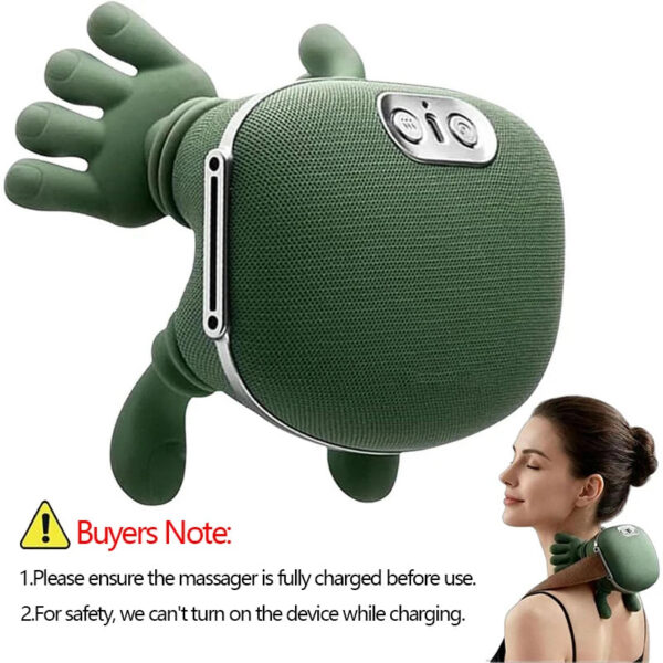 157e0536d269d81d 2025 Bionic Neck Shoulder Massager N7 Kneading Massager Shawl 3-Level Modes Neck Cervical Waist Leg Body Muscles Massage Pillow