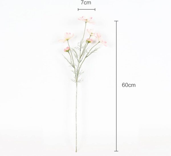 1582ae34448ec598 2 Pcs Artificial Flowers Plants Calliopsis Silk Flower Arrangements Wedding Bouquets Decorations Plastic Floral Table Centerpieces for Home Kitchen Garden Party Decor Approx 23.6'' High - Light Pink