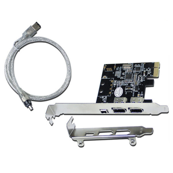 1590a7a970e5a3cc PCI-E 1X 16X 1394 DV Video Capture Card with 6 to 4 Pin Firewire Adapter 3 Ports Free Driver Desktop Computer Accessory