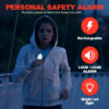 1598b51ae7d0f73d Personal SOS 130dB With LED Light Rechargeable Self Defense Woman Safety Alarm Key Chain Emergency Anti-Attack