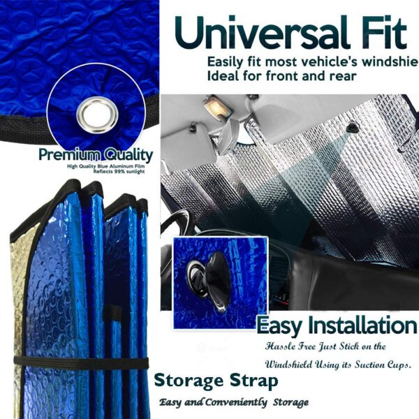 Windshield Sunshade Car Foldable UV Ray Reflector Auto Front Window Sun Shade Vi