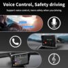 15bac68fd6d878f3 7" HD Double Din Car Stereo,Portable Wireless Touch Apple CarPlay and Android Auto Automatic Multimedia Player,Car Stereo with Mirror Link/USB/AUX/Siri/5.1Bluetooth/Navigation Screen