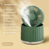 Foldable air cooler spray humidification small dormitory desktop usb charging portable fan