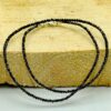 2.5-3mm artificial synthesis Black Diamond gemstone beads necklace 18Inches Thanksgiving Day National Style Christmas Relief Calming Fancy