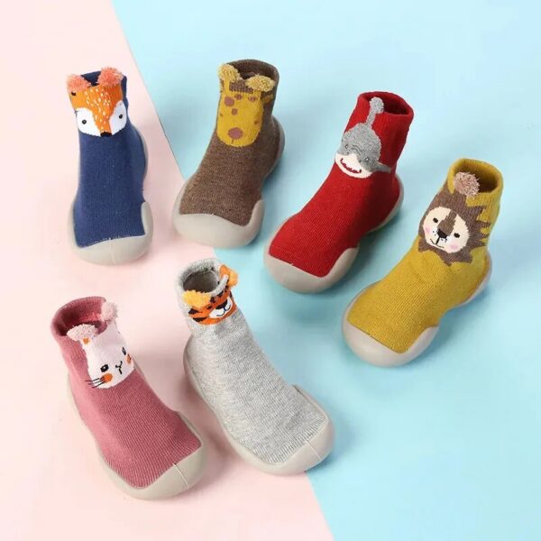 15cb21d56b3638c8 Spring Fall Models of Children's Walking Socks Infant Non-slip Soft Bottom Floor Shoes for Boys and Girls Indoor