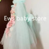 2024 New Children‘s Princess Evening Gown Sleeveless Pearls Appliques Design Wedding Birthday Baptism Party Girls Dresses A3650