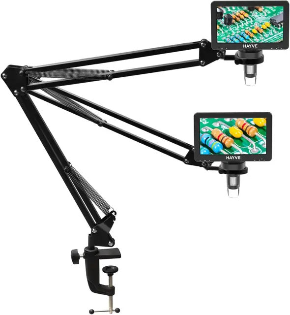 15dab2388b623140 RIEVBCAU Flexible Arm Stand,Adjustable Metal Bracket Coin Microscope Mount Compatible with DM4 DM7 DM9 MS1 MS3