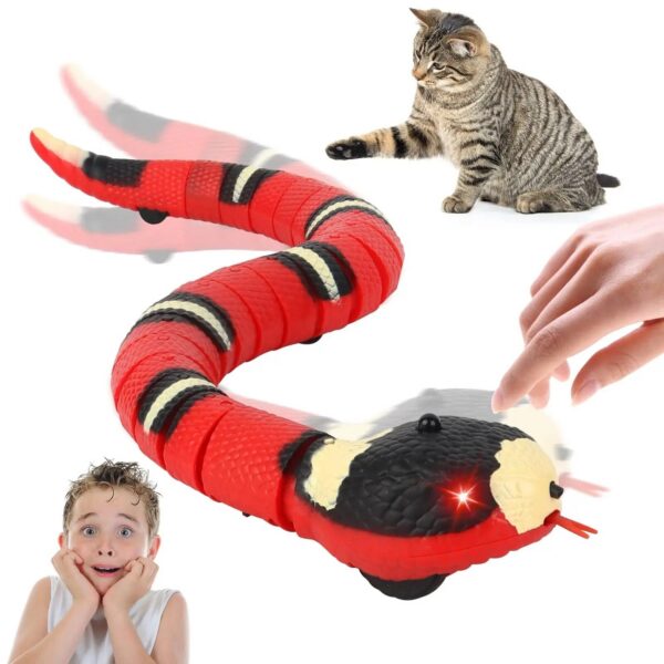 15ddabb9b75f81ca Smart Sensing Toys Interactive Automatic Eletronic Snake Cat Teaser Indoor Play Toy USB Rechargeable for Cats Kitten
