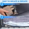 SUV Air Mattress, 9.8 Inch Height Full Size with Mattress 'Wings', USB Wireless Rechargeable Pump & 2 Pillows for Mid/Large SUVs, Road Trips, Camping, Supports 600lbs-2 Year Warranty